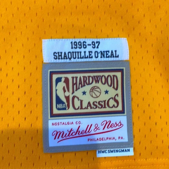 Brand New 1996-97 Hardwood Classics Los Angeles Lakers Shaquille O’Neal Size M - Picture 2 of 6